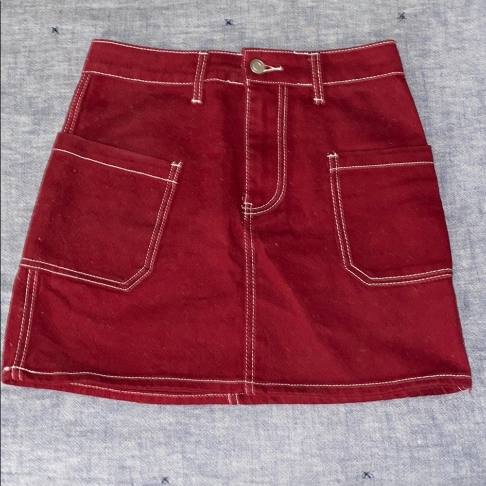 Forever 21 Dark red mini skirt